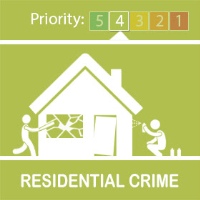 Residential crime logo