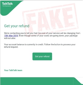 Talktalk scam image