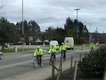 Police bike training photo