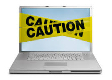 Laptop warning logo